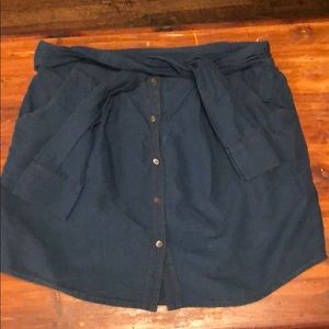 Navy blue Theory skirt